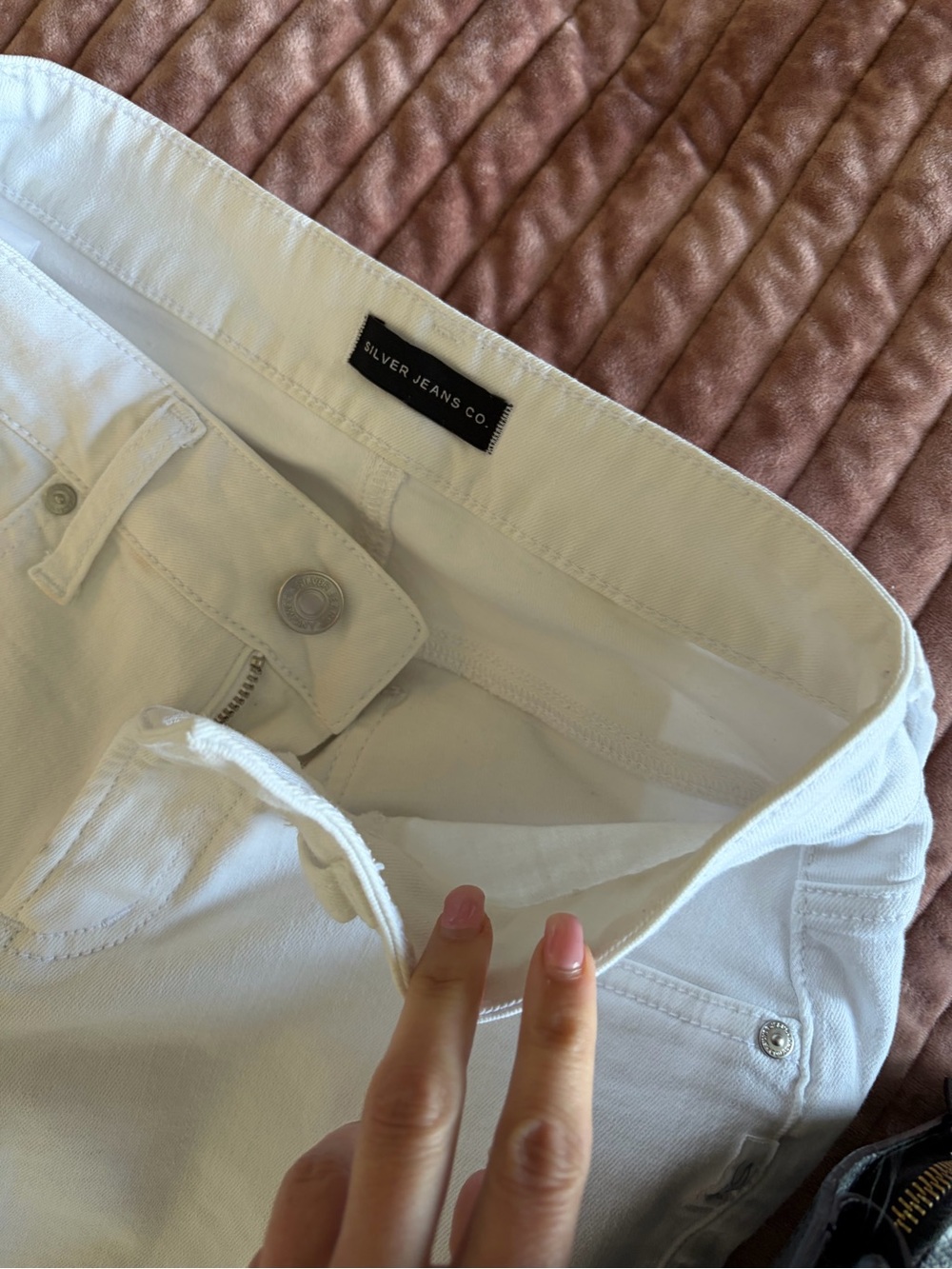 Silver Jeans White High-Rise Women's Jeans